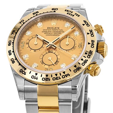 rolex daytona champagne diamond dial|Rolex daytona chronograph diamond.